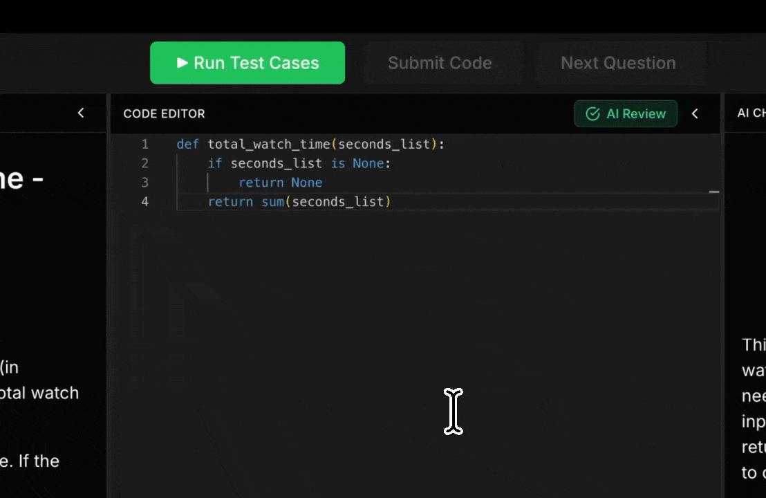 Python Coding interview demo