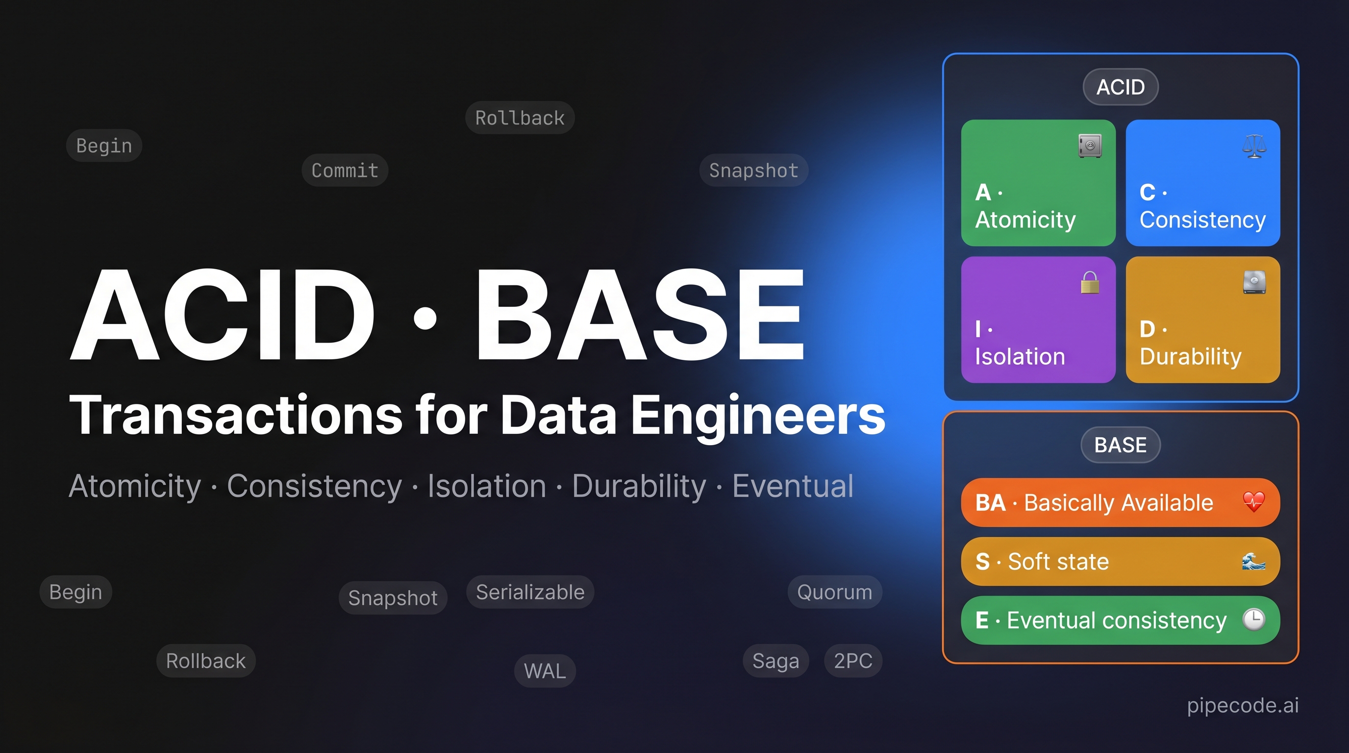 ACID, BASE & Transactions in SQL for Data Engineers