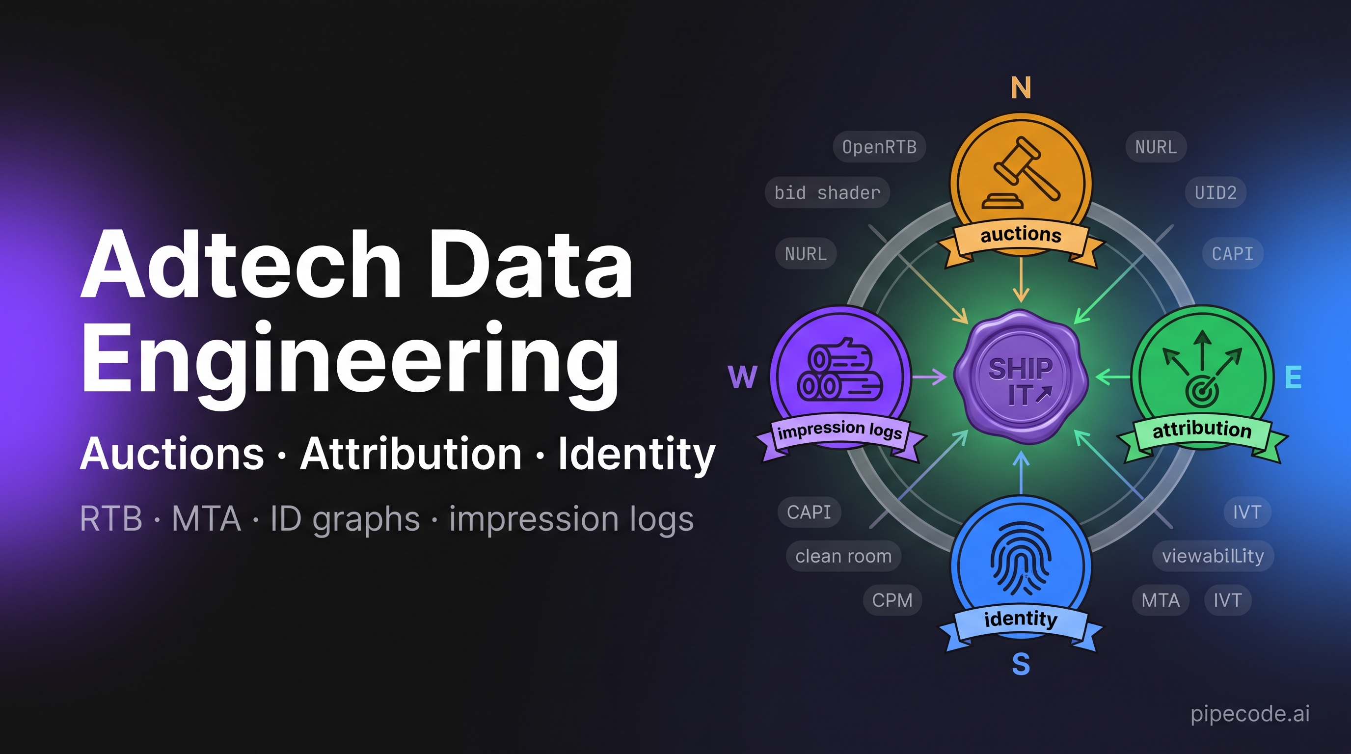 Data Engineering for Adtech: Auctions, Attribution, Identity Resolution