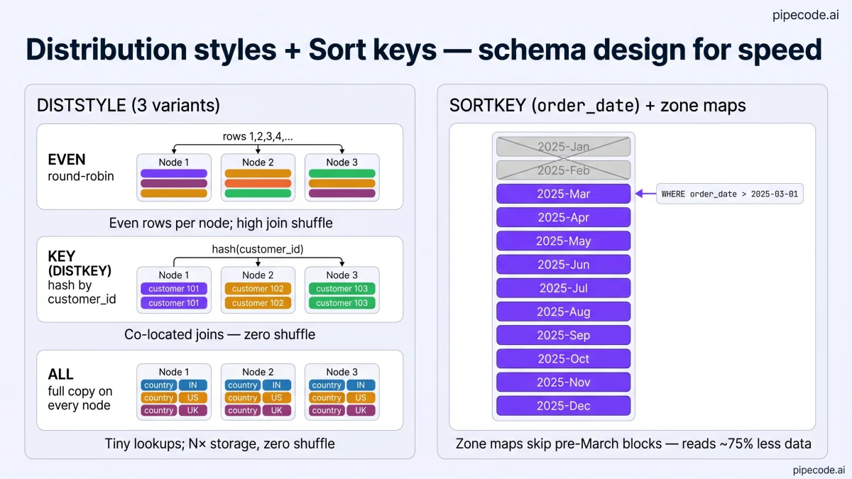 Amazon Redshift for Data Engineering — Columnar Storage, MPP, COPY ...
