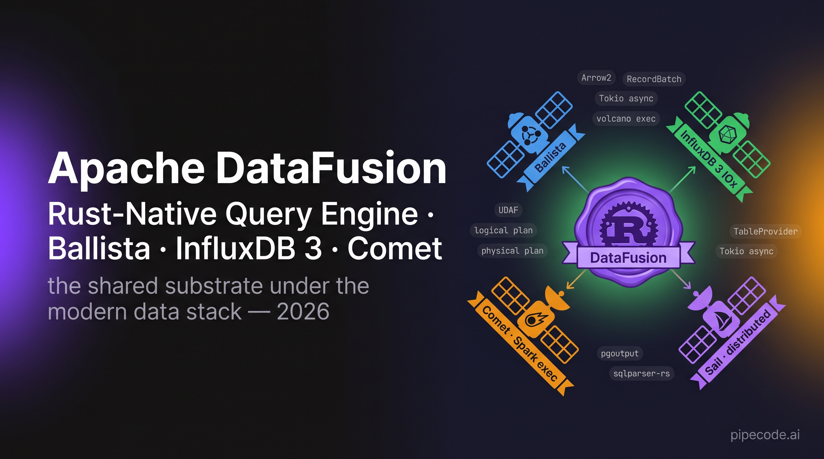 Apache DataFusion for Data Engineers: Rust-Native Query Engine Under Ballista, InfluxDB 3, Comet