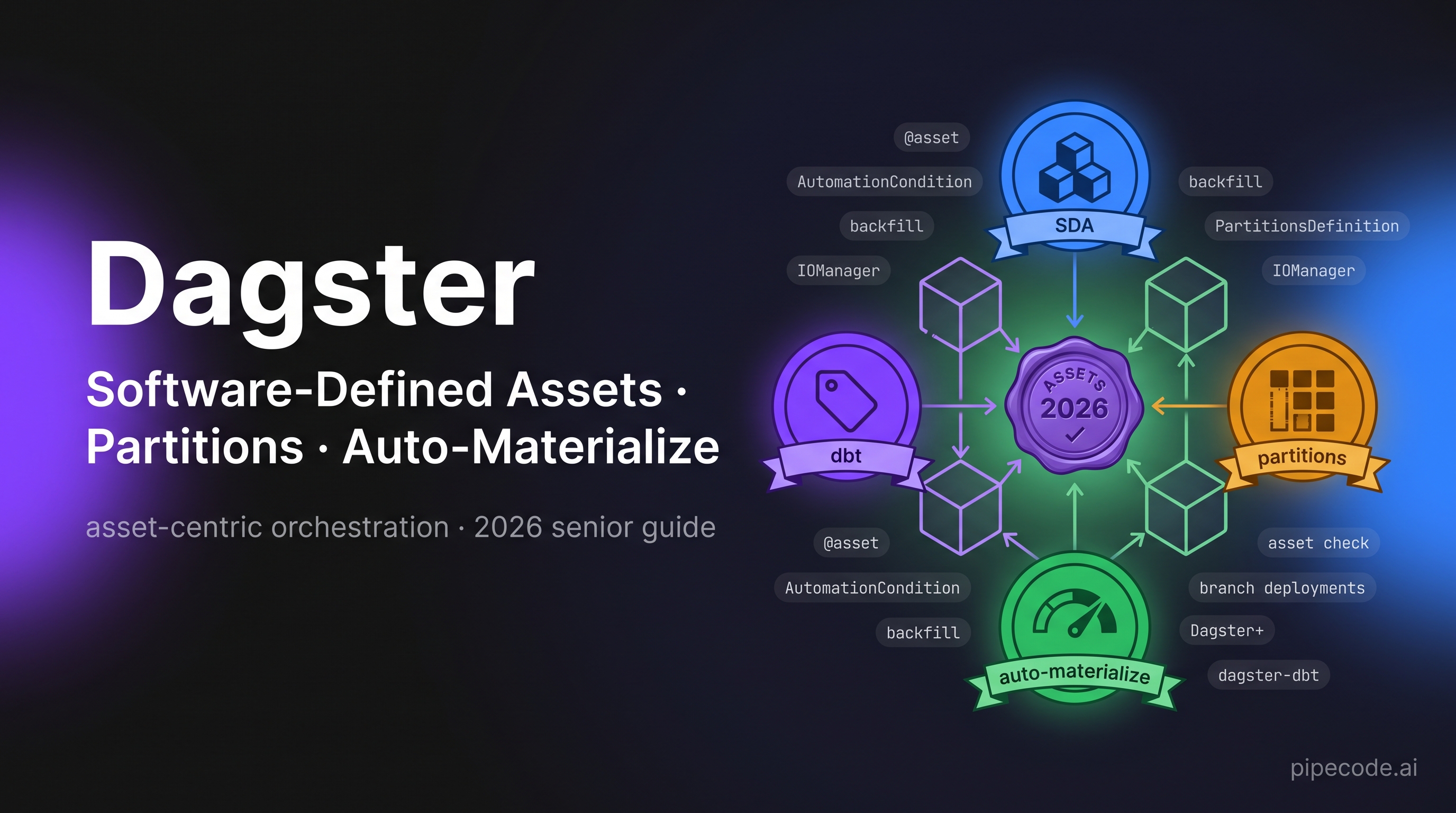 Dagster for Data Engineering: Software-Defined Assets, Partitions & Auto-Materialize