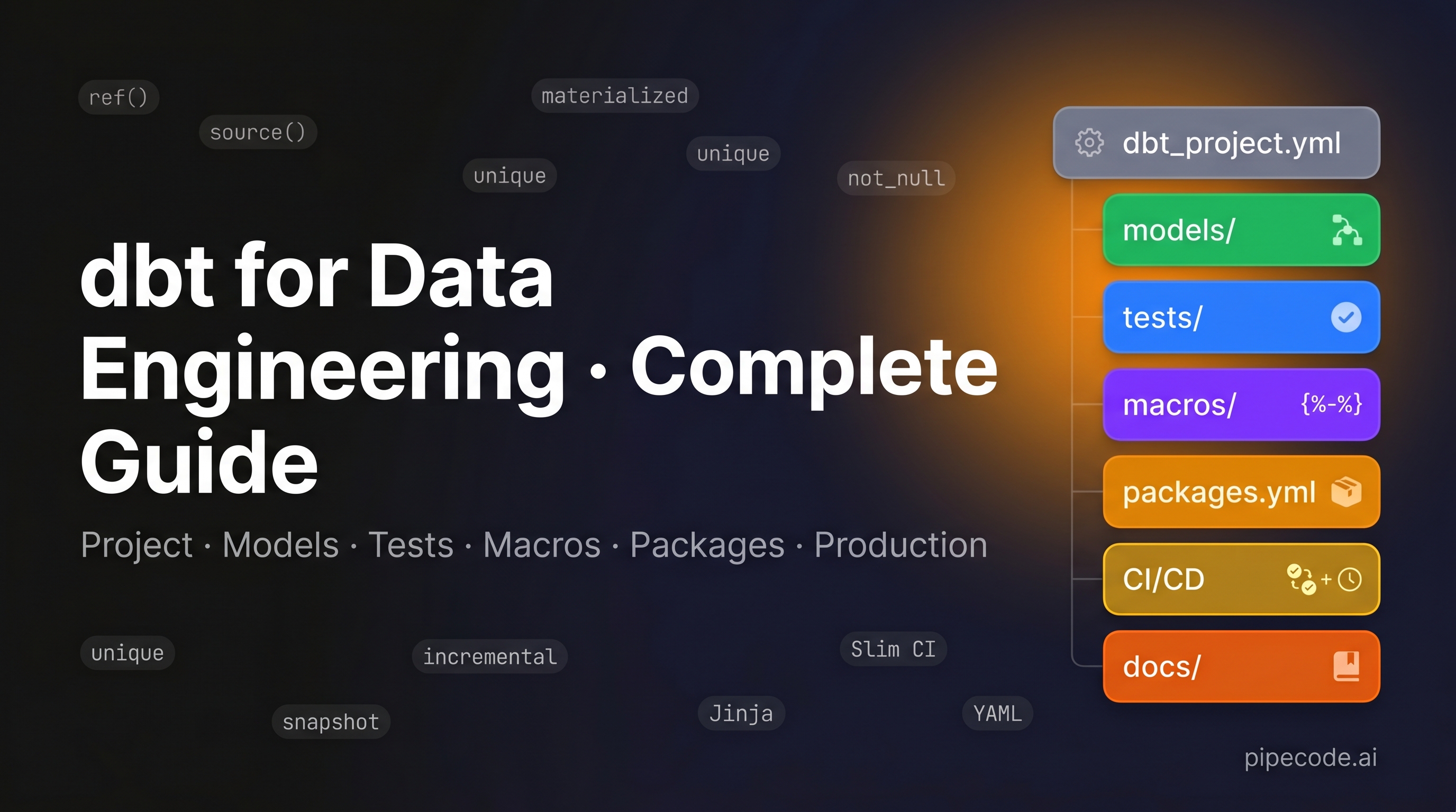dbt for Data Engineering: Models, Tests, Macros & Production Patterns