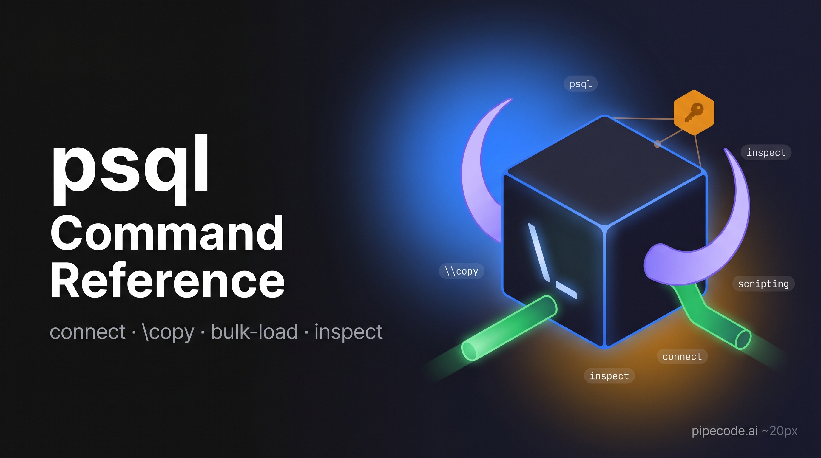 psql Command Reference for Data Engineers: Connect, \\copy, Bulk-Load, Inspect