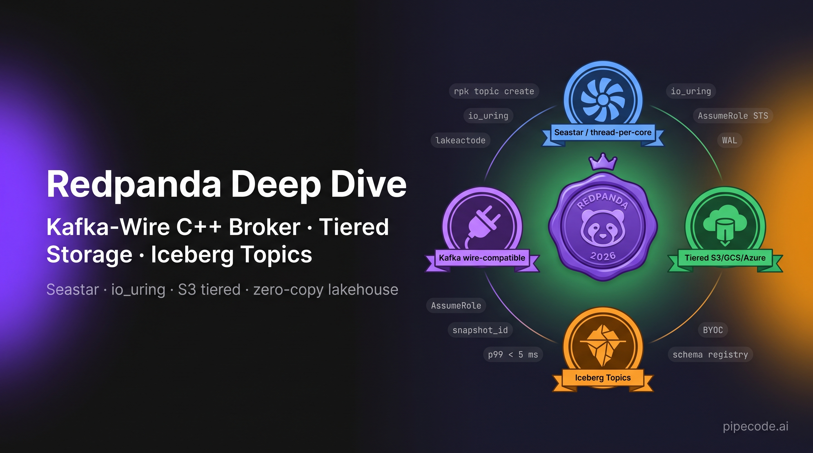 Redpanda Deep Dive: Kafka-Compatible C++ Broker, Tiered Storage & Iceberg Topics