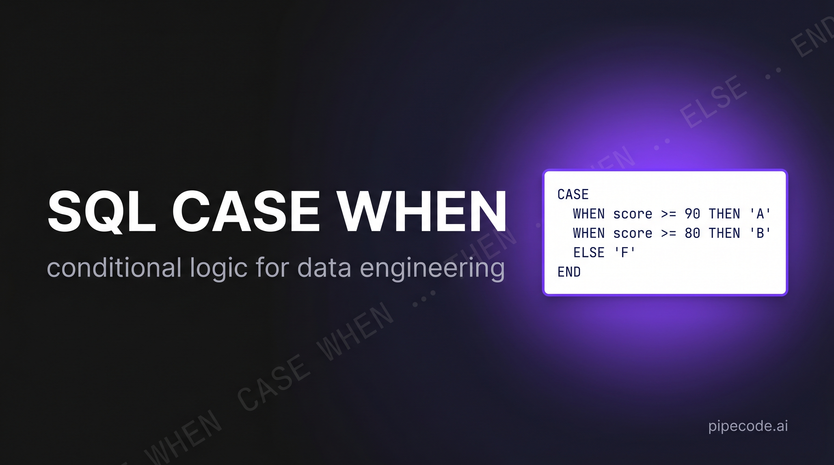 SQL CASE WHEN Statement: Conditional Logic for Data Engineering