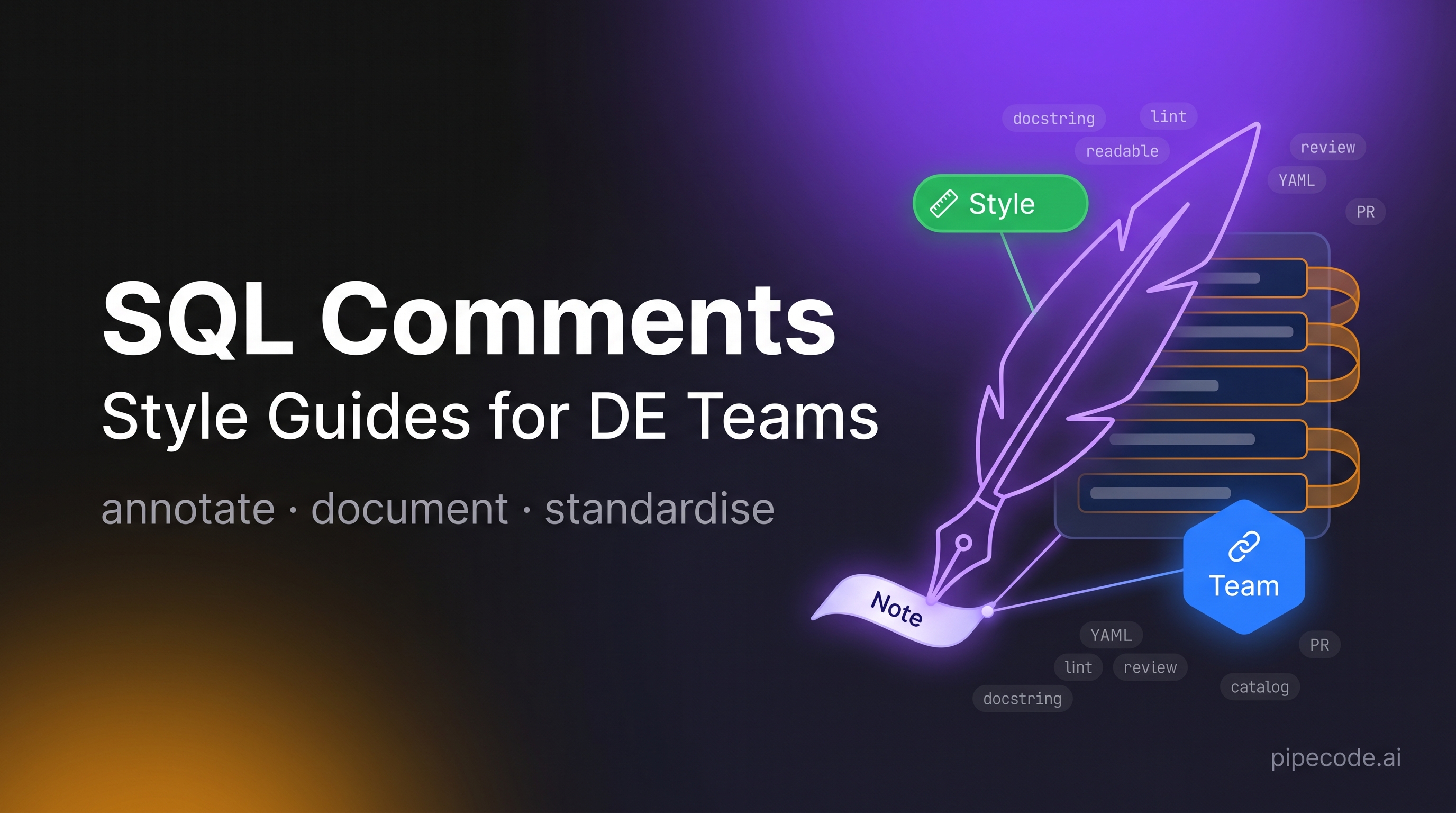 SQL Comments, Documentation & Readable Queries: Style Guides for DE Teams